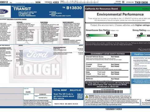 New 2026 Ford Transit 150 Low Roof w/ Load Area Protection Package RWD image 24