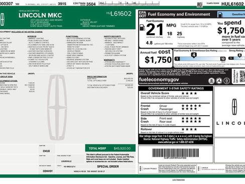 Used 2017 Lincoln MKC Reserve w/ Lincoln MKC Climate Package image 11