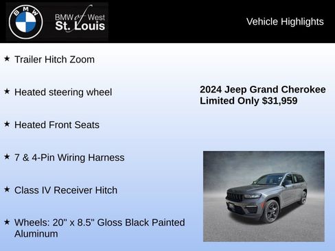 Used 2024 Jeep Grand Cherokee Limited w/ Black Appearance Package AWD/4WD image 24