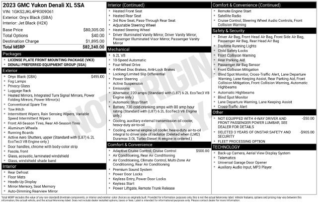 Used 2023 GMC Yukon XL Denali AWD/4WD image 38