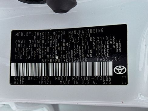 Certified 2024 Toyota Corolla LE FWD image 31