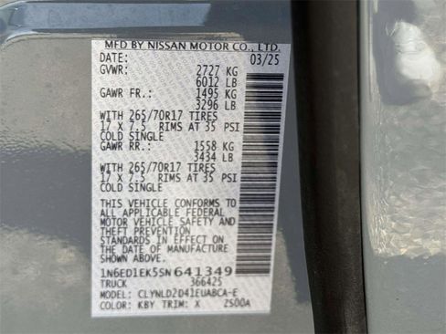 Used 2025 Nissan Frontier PRO-4X w/ Pro Convenience Package image 28