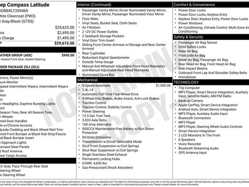 Used 2020 Jeep Compass Latitude w/ Cold Weather Group AWD/4WD image 3