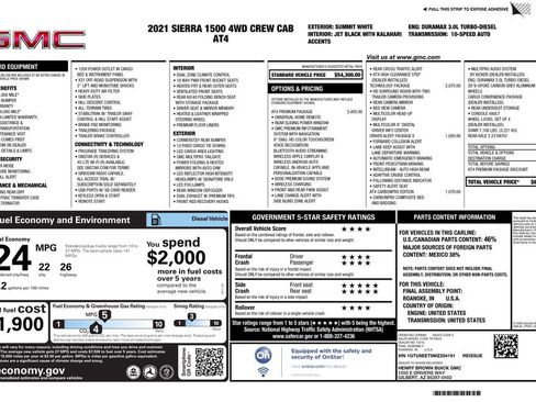 Used 2021 GMC Sierra 1500 AT4 w/ AT4 Premium Package AWD/4WD image 2