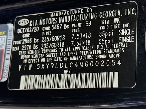 Used 2021 Kia Sorento S w/ Panoramic Sunroof Package image 40