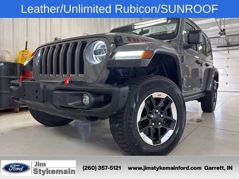 Used 2021 Jeep Wrangler Unlimited Rubicon w/ Uconnect 4C Nav & Sound Group AWD/4WD image 39