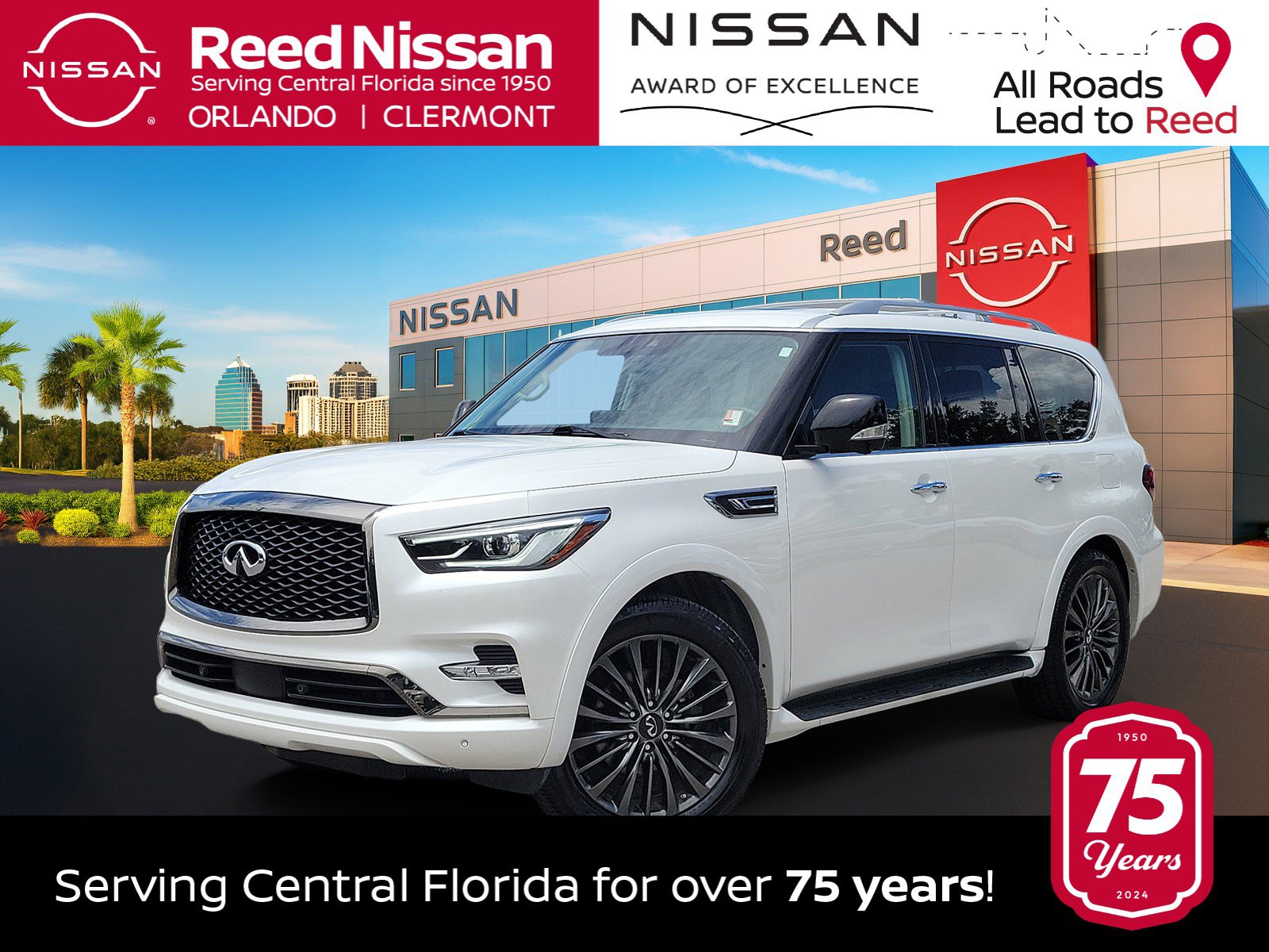 Used 2023 INFINITI QX80 Premium Select w/ Cargo Package AWD/4WD image 1