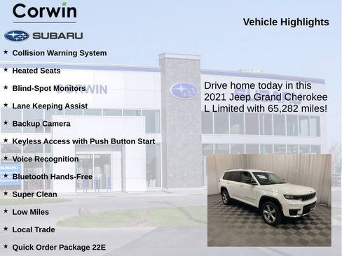 Used 2021 Jeep Grand Cherokee L Limited AWD/4WD image 6