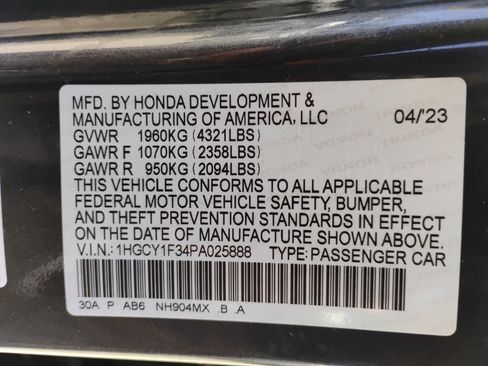 Certified 2023 Honda Accord EX image 35