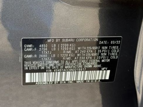 Used 2022 Subaru Outback Premium AWD/4WD image 31