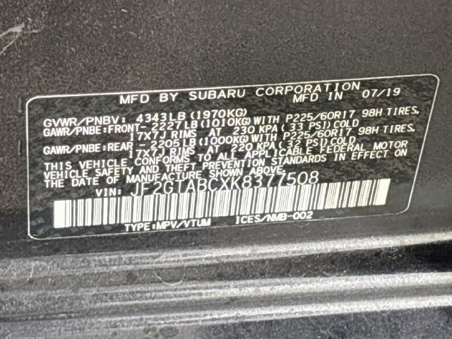 Used 2019 Subaru Crosstrek 2.0i w/ Eyesight System AWD/4WD image 36