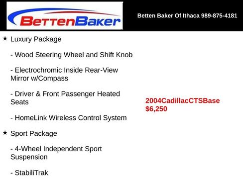 Used 2004 Cadillac CTS 3.6 w/ Preferred Equipment Group RWD image 5