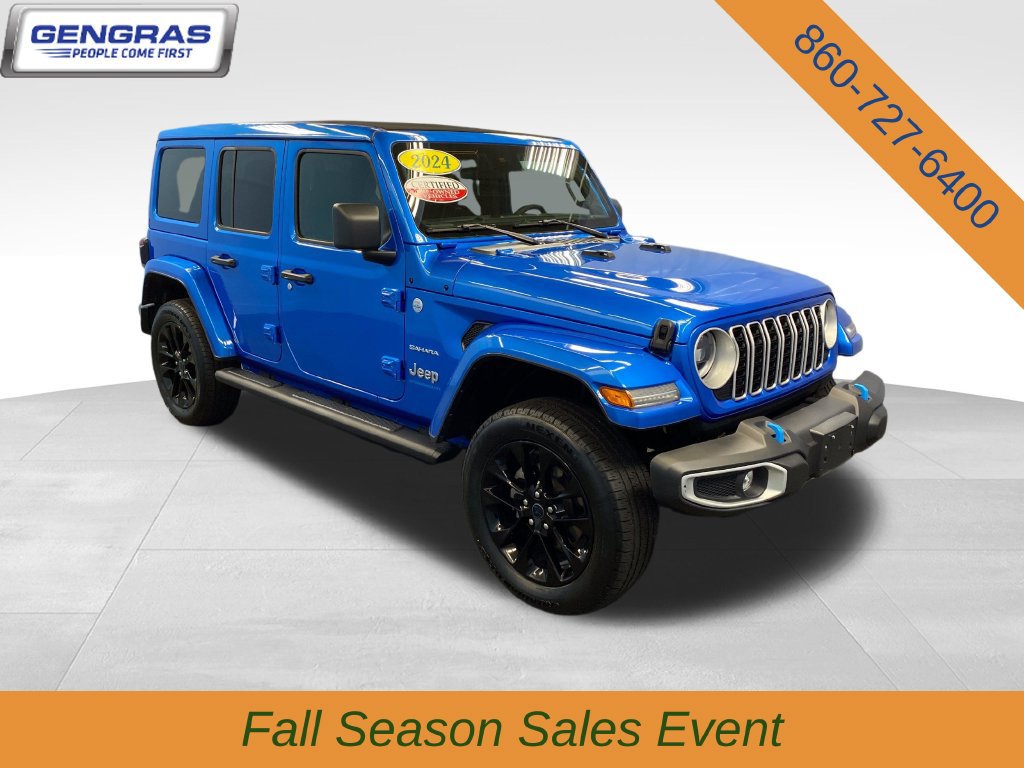 Used 2024 Jeep Wrangler Unlimited Sahara w/ Safety Group AWD/4WD 360° Tour