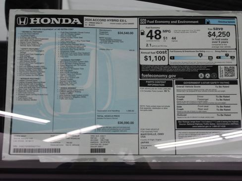 New 2025 Honda Accord EX-L image 14