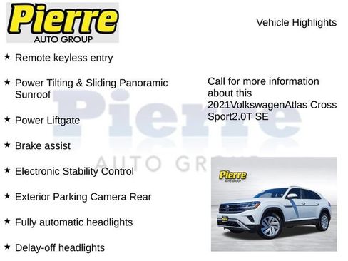 Used 2021 Volkswagen Atlas Cross Sport SE w/ Panoramic Sunroof Package FWD image 15