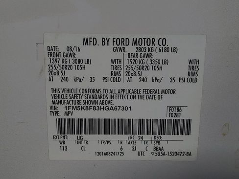 Used 2017 Ford Explorer Limited AWD/4WD image 33