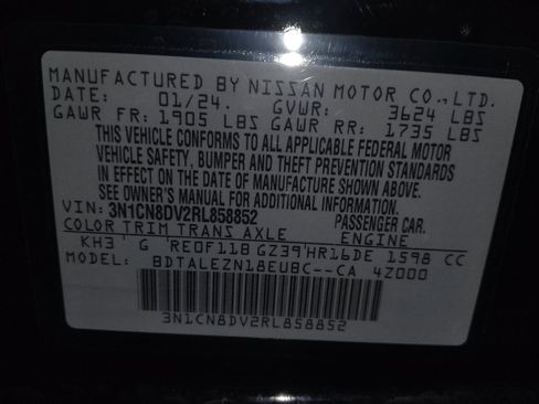 Used 2024 Nissan Versa S w/ S Plus Package FWD image 33