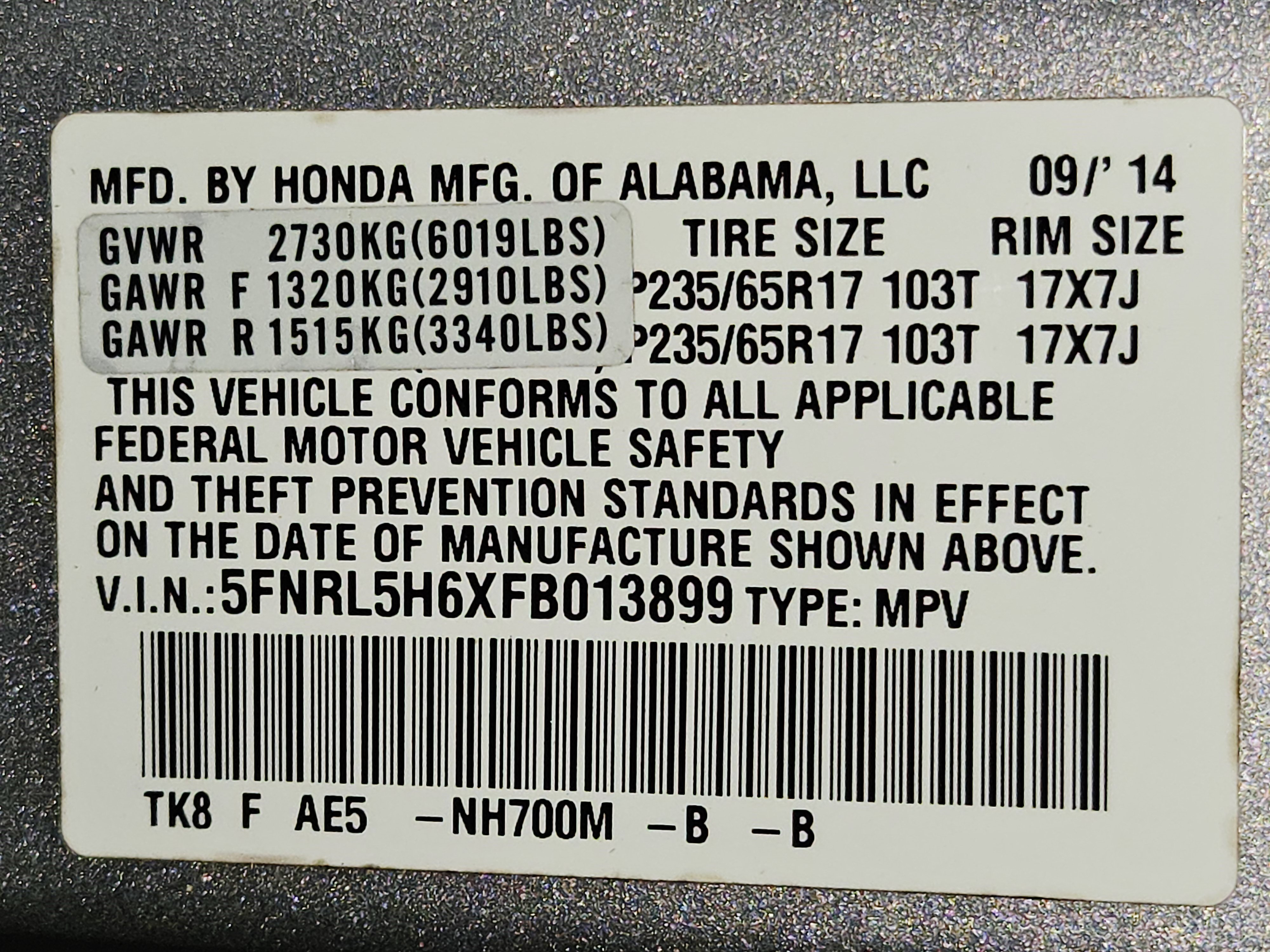 Used 2015 Honda Odyssey EX-L image 59