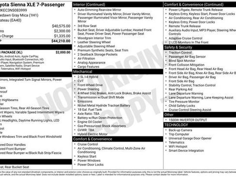 Used 2022 Toyota Sienna XLE w/ XLE Plus Package image 17