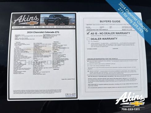 Certified 2024 Chevrolet Colorado Z71 w/ Z71 Convenience Package 2 image 12