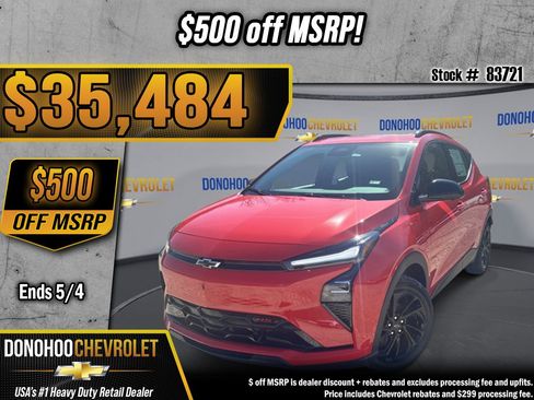 New 2027 Chevrolet Bolt RS w/ Technology Package FWD image 1