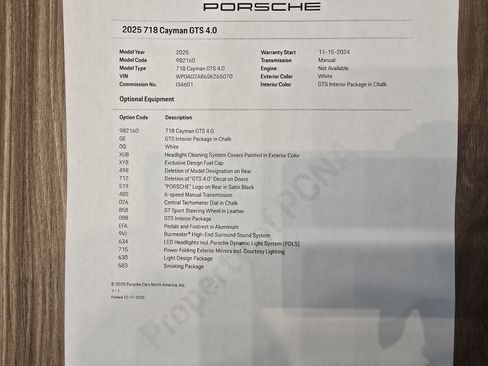 Certified 2025 Porsche 718 Cayman GT4 image 28