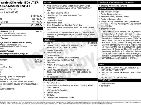 Used 2018 Chevrolet Silverado 1500 LT w/ All Star Edition AWD/4WD image 1