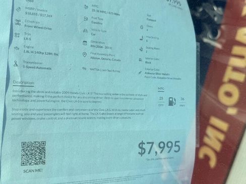 Used 2009 Honda Civic LX-S image 10