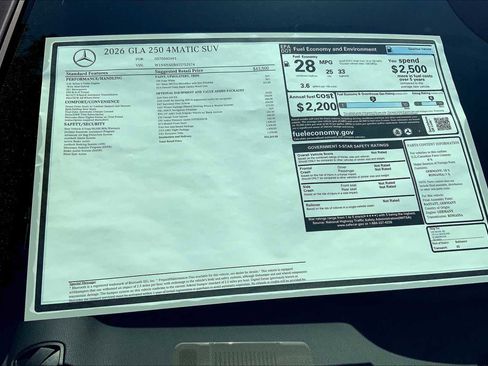 New 2026 Mercedes-Benz GLA 250 4MATIC image 26