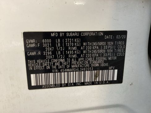 Used 2020 Subaru Ascent Touring w/ Popular Package #2A AWD/4WD image 16