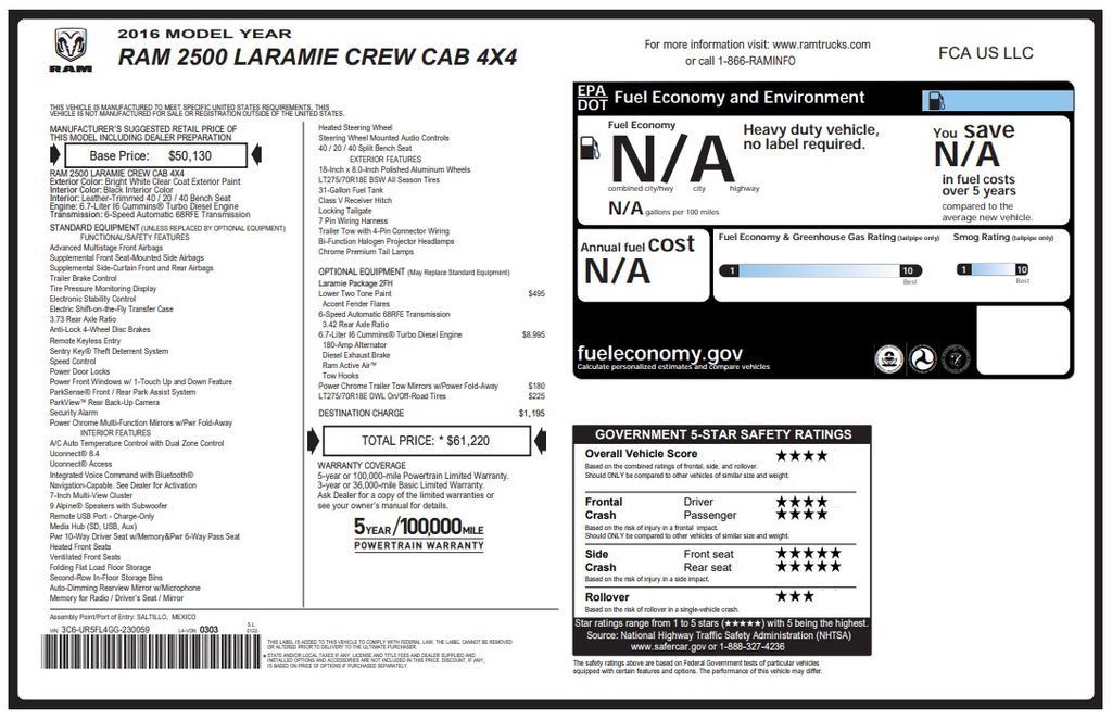 Used 2016 RAM 2500 Laramie AWD/4WD image 4