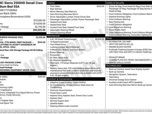 New 2026 GMC Sierra 2500 Denali w/ Denali Reserve Package AWD/4WD image 5