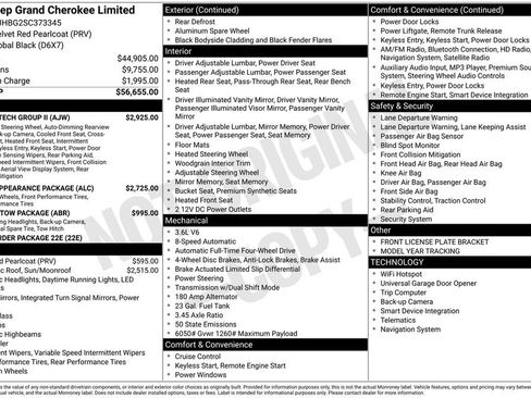 New 2025 Jeep Grand Cherokee Limited w/ Luxury Tech Group II image 6