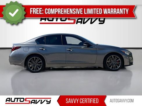 Used 2022 INFINITI Q50 Red Sport 400 w/ Carbon Fiber Package RWD image 8
