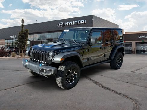 Used 2022 Jeep Wrangler Unlimited Rubicon 4xe w/ Cold Weather Group image 1