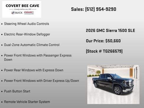 New 2026 GMC Sierra 1500 SLE AWD/4WD image 37