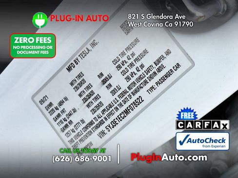 Used 2021 Tesla Model 3 Performance AWD/4WD image 9