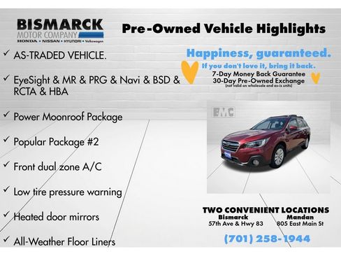 Used 2018 Subaru Outback 2.5i Premium AWD/4WD image 5