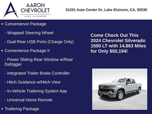 Used 2024 Chevrolet Silverado 1500 LT w/ Convenience Package II image 25