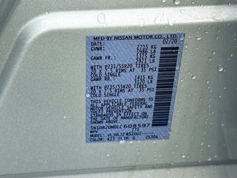 Used 2020 Nissan Pathfinder Platinum AWD/4WD image 35