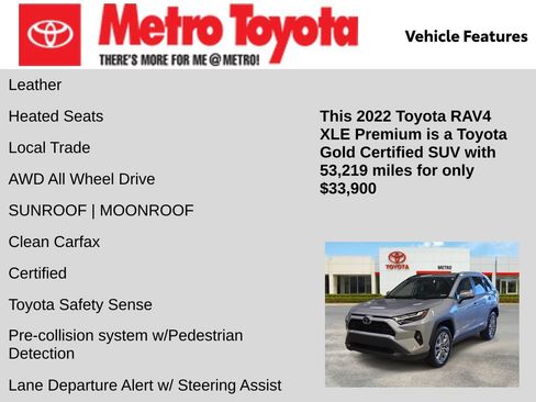 Certified 2022 Toyota RAV4 XLE Premium AWD/4WD image 6