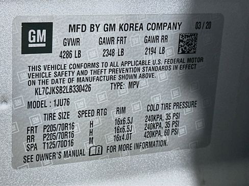 Used 2020 Chevrolet Trax LS w/ Tint and Cruise Package image 12