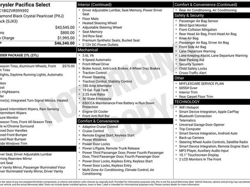 New 2027 Chrysler Pacifica Select FWD image 2
