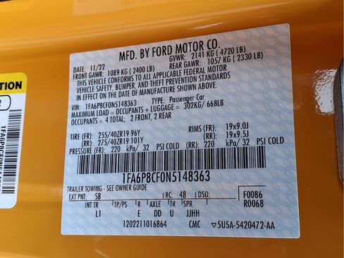 Used 2022 Ford Mustang GT Premium w/ GT Performance Package image 23