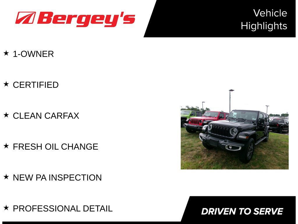 Certified 2024 Jeep Wrangler Unlimited Sahara AWD/4WD image 5