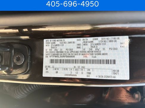 Used 2024 Ford F150 Lariat w/ FX4 Off-Road Package AWD/4WD image 32