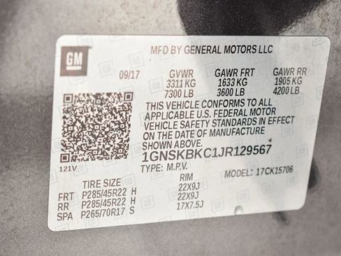 Used 2018 Chevrolet Tahoe LT w/ Luxury Package image 37