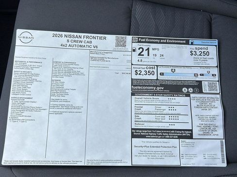 New 2026 Nissan Frontier S image 24