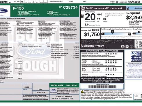 Certified 2022 Ford F150 XLT w/ Equipment Group 302A High AWD/4WD image 36