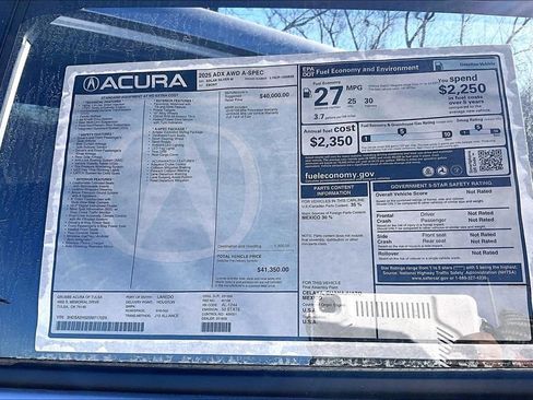 New 2025 Acura ADX AWD image 41